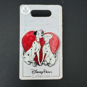 Disney Pin 101 Dalmatians Pongo Perdita Heart Love Pins Trading